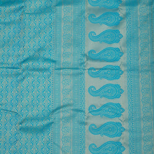 Blue Zariwork Pure Silk Saree