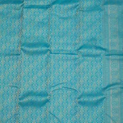 Blue Zariwork Pure Silk Saree