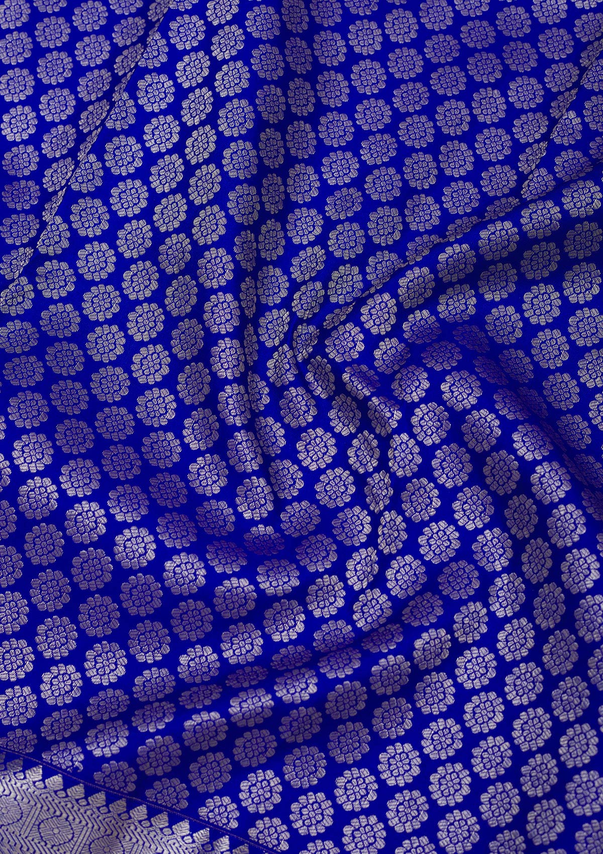 Blue Zariwork Pure Silk Saree