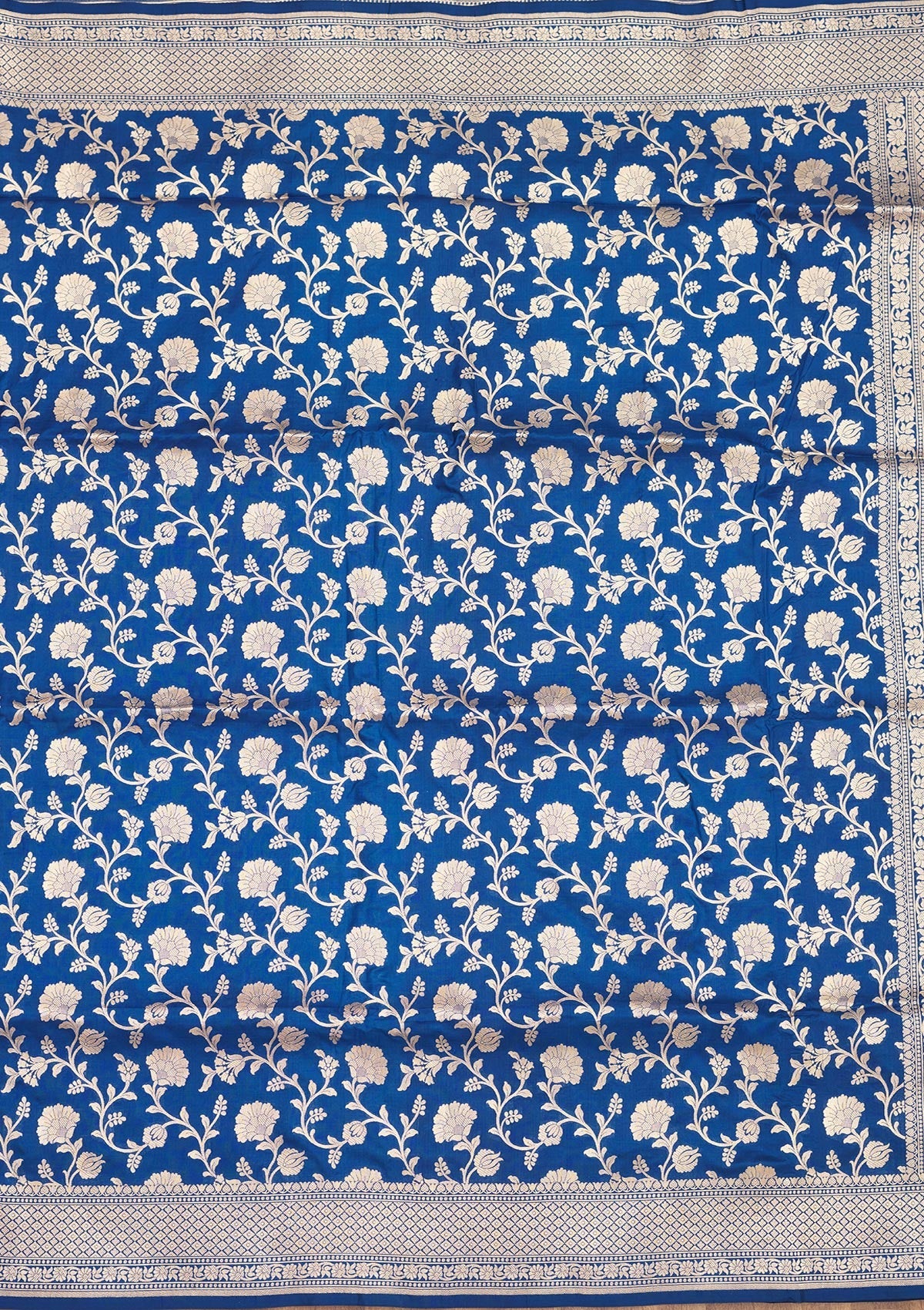 Blue Zariwork Pure Silk Saree