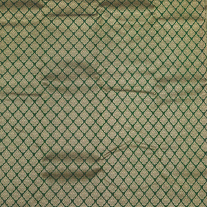 Bottle Green Zariwork Pure Silk Saree