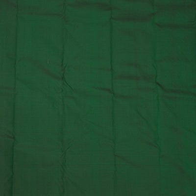 Bottle Green Zariwork Pure Silk Saree