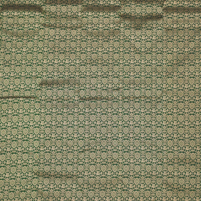 Bottle Green Zariwork Pure Silk Saree