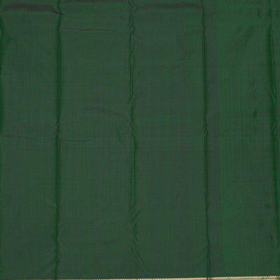 Bottle Green Zariwork Pure Silk Saree