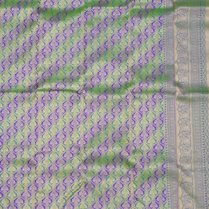 Bottle Green Zariwork Pure Silk Saree