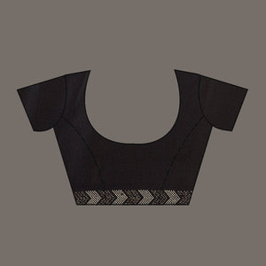 Brown Printed Tissue Saree