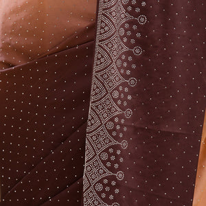 Brown Zariwork Georgette Saree