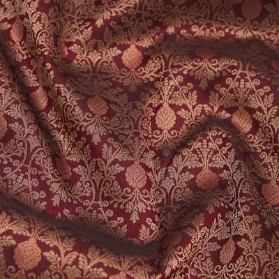 Brown Zariwork Pure Silk Saree