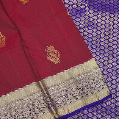 Brown Zariwork Pure Silk Saree