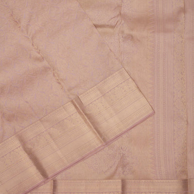 Cream Zariwork Pure Silk Saree