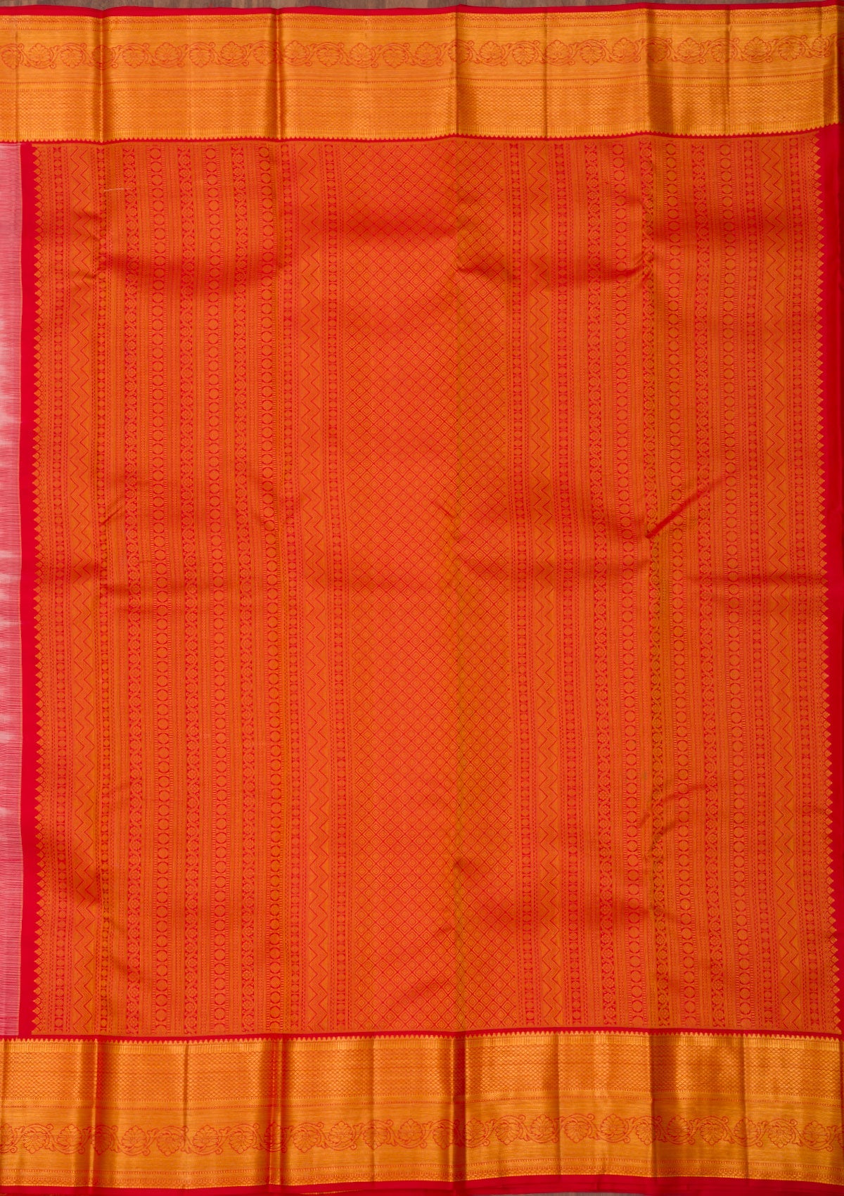 Cream Zariwork Pure Silk Saree
