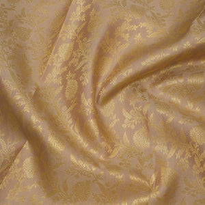 Cream Zariwork Pure Silk Saree