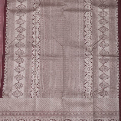 Cream Zariwork Pure Silk Saree