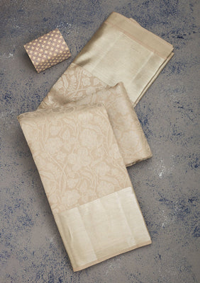 Gold Zariwork Pure Silk Saree