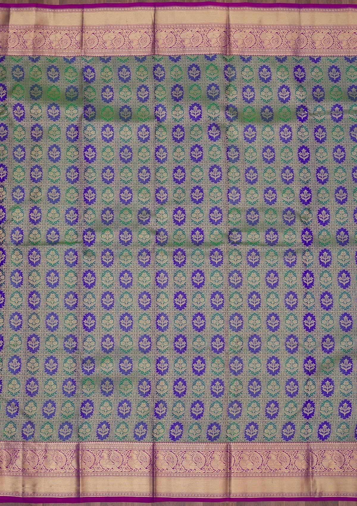 Green Zariwork Pure Silk Saree