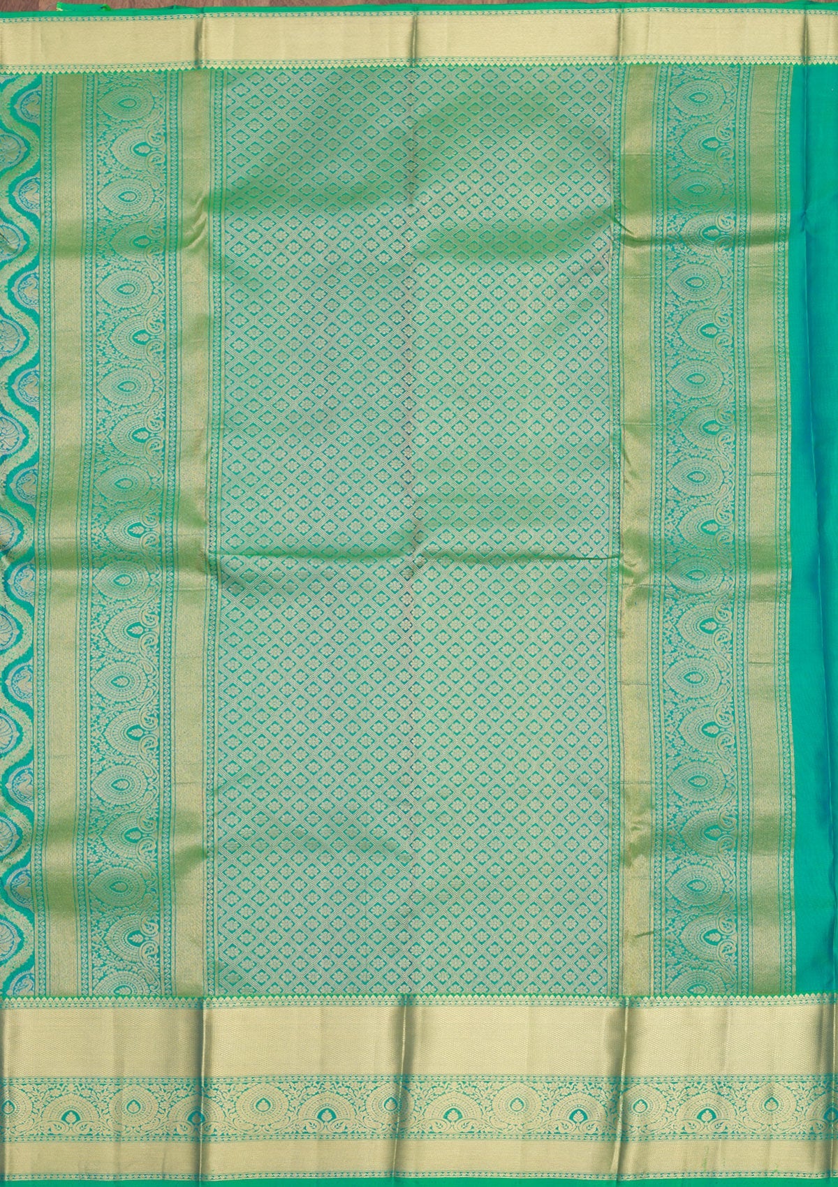 Green Zariwork Pure Silk Saree