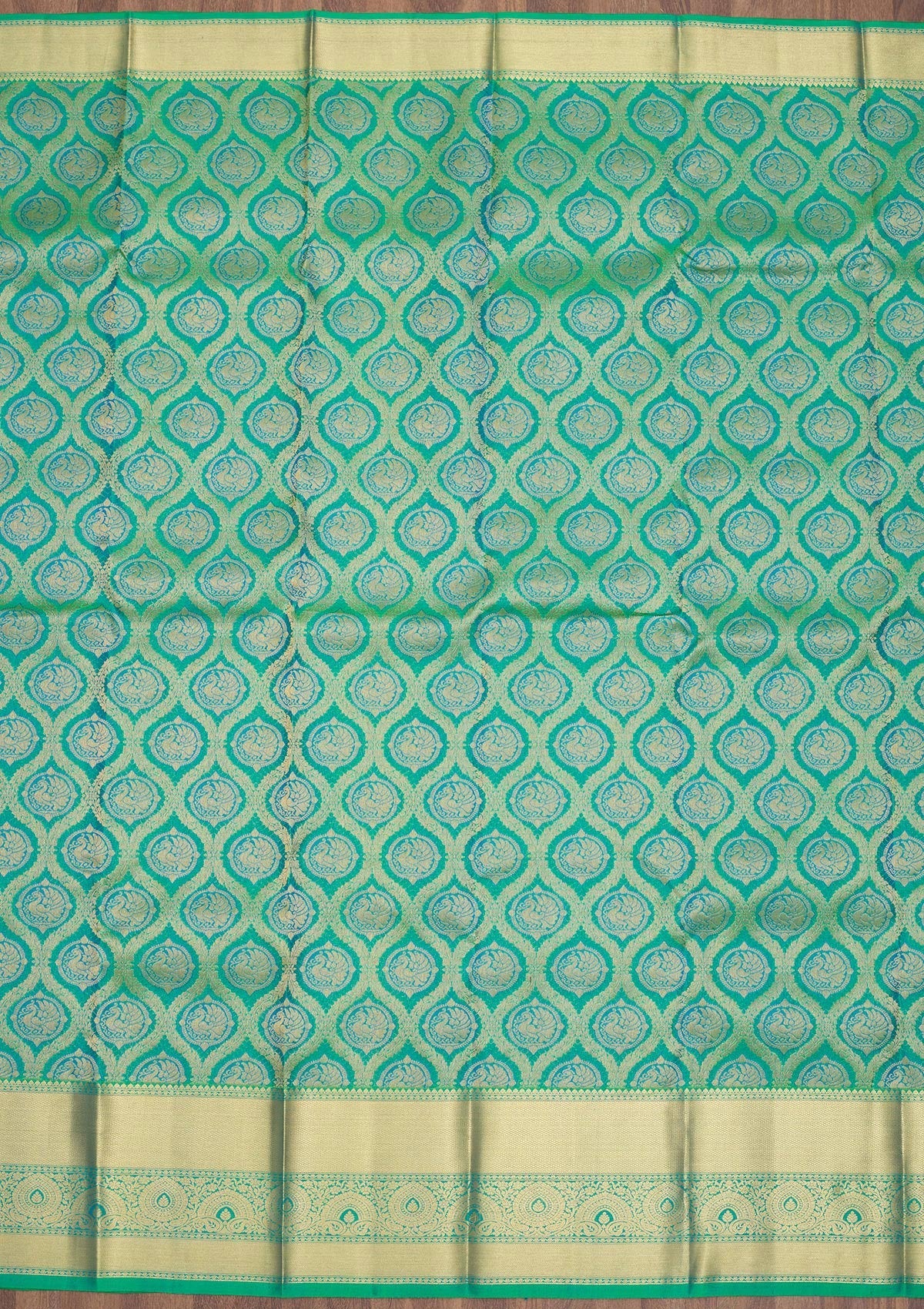 Green Zariwork Pure Silk Saree