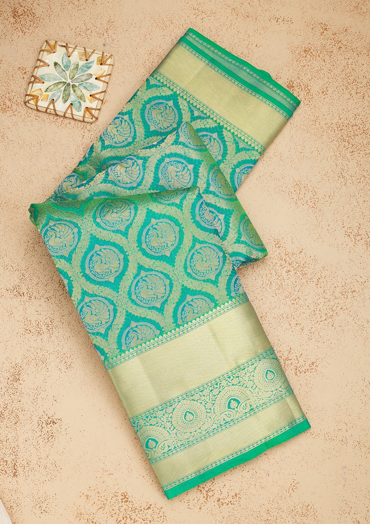 Green Zariwork Pure Silk Saree