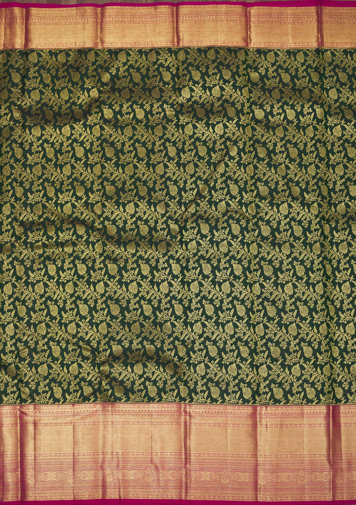 Green Zariwork Pure Silk Saree