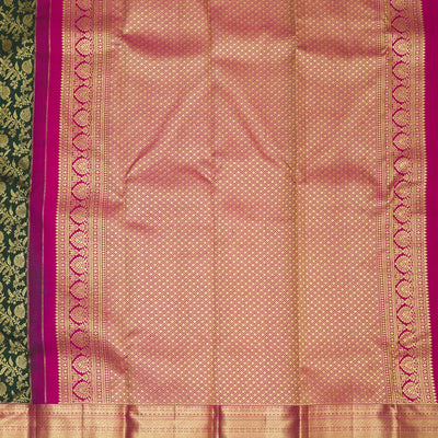 Green Zariwork Pure Silk Saree