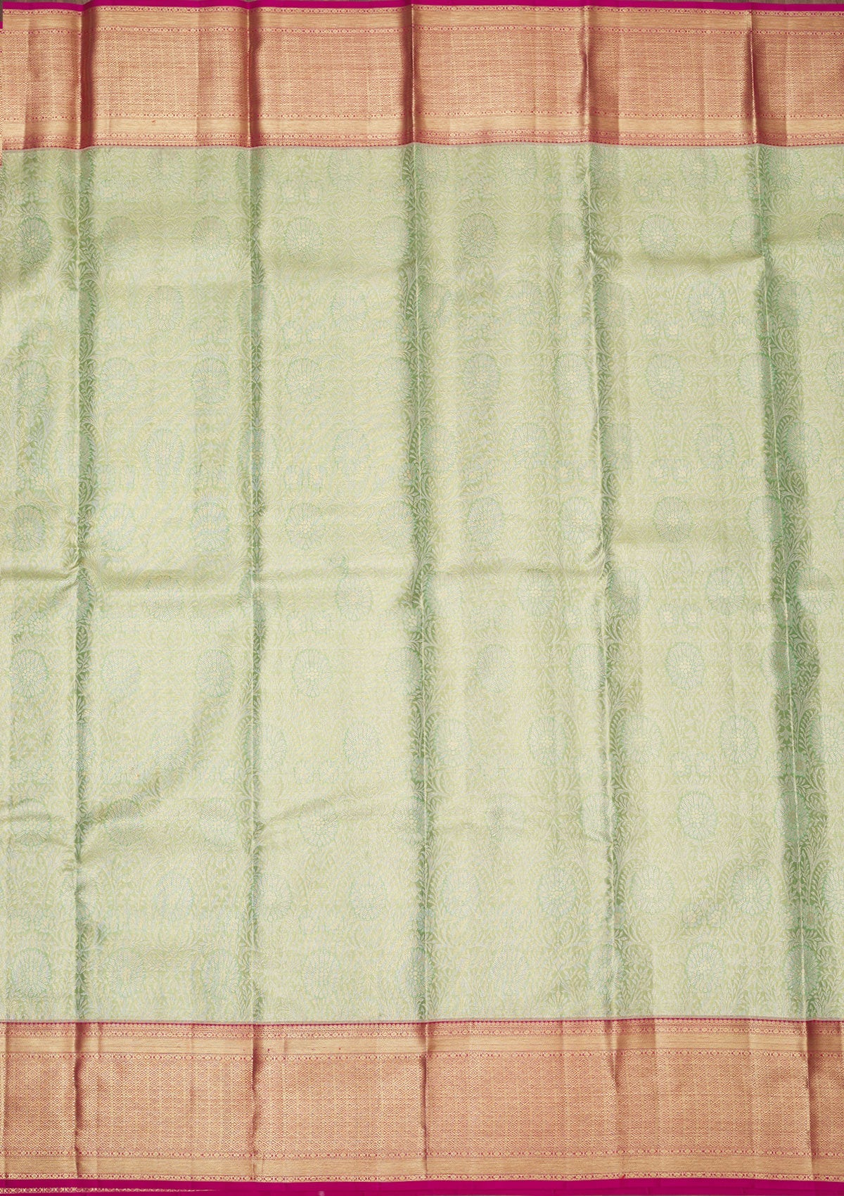 Green Zariwork Pure Silk Saree