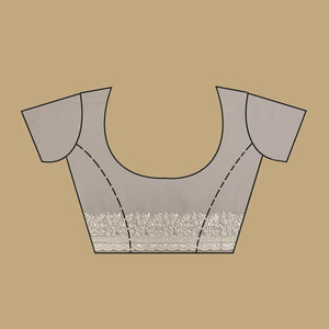 Grey Sequins Georgette Saree