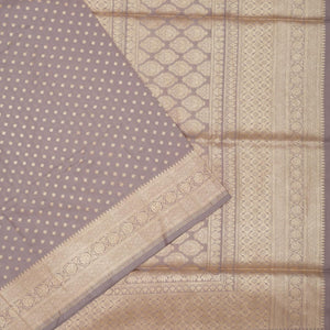 Grey Zariwork Pure Silk Saree