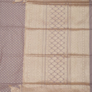 Grey Zariwork Pure Silk Saree