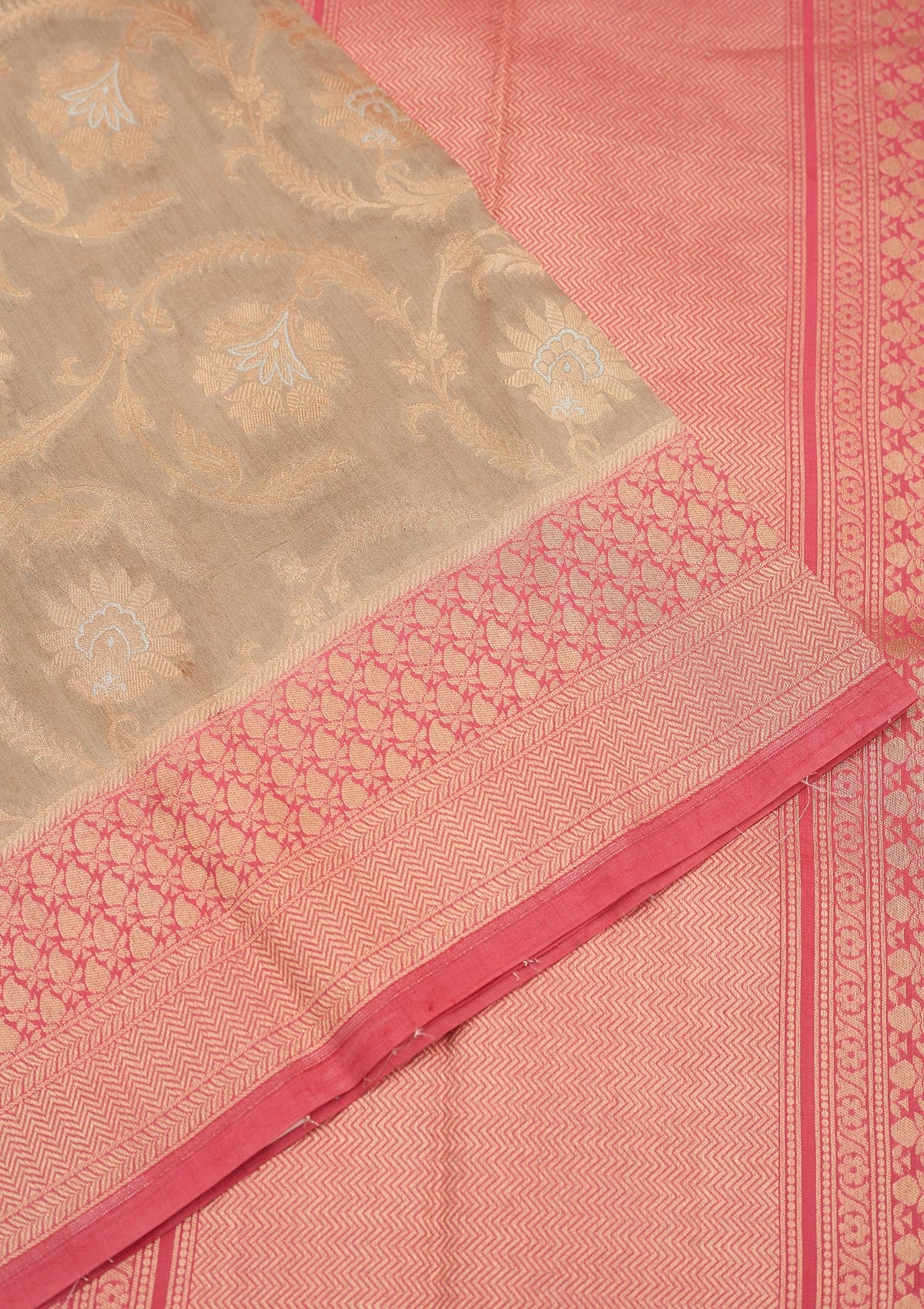 Grey Zariwork Pure Silk Saree