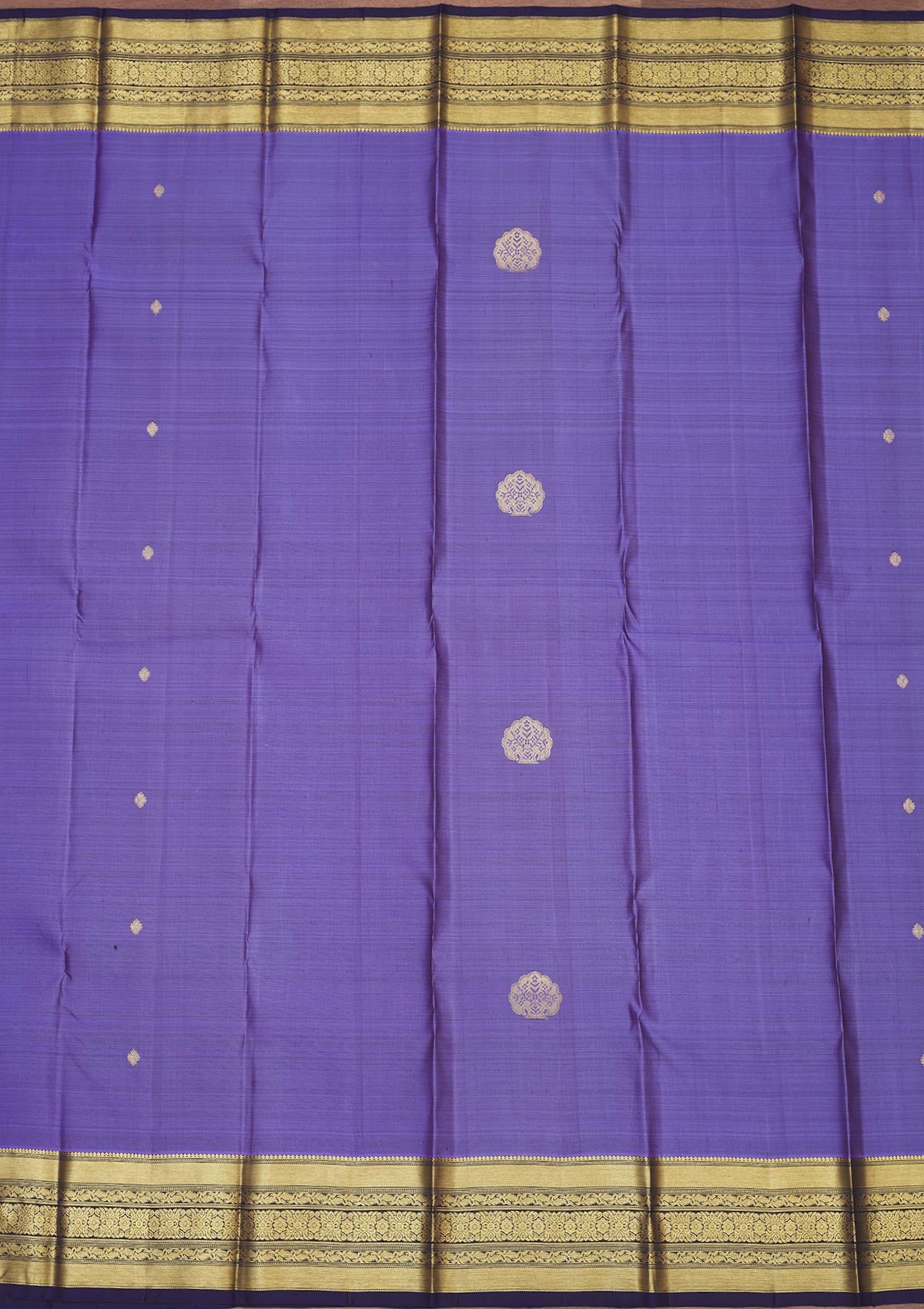 Purple Zariwork Pure Silk Saree