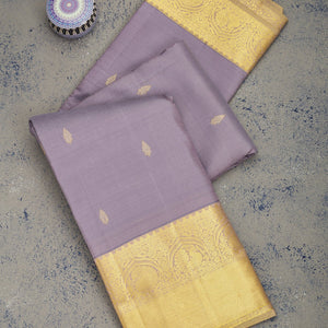 Grey Zariwork Pure Silk Saree