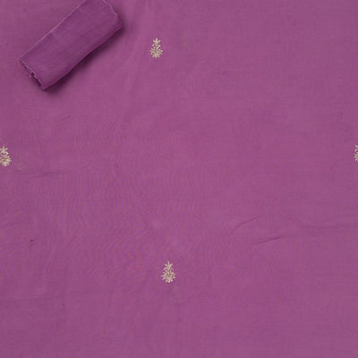 Lavender Cutdana Tissue Unstitched Salwar Suit