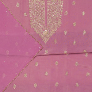 Lavender Cutdana Tissue Unstitched Salwar Suit
