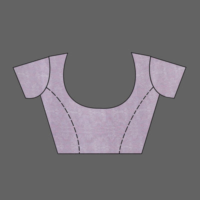 Lavender Printed Tissue Saree