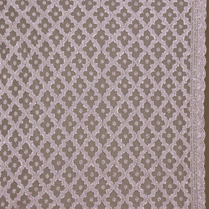 Lavender Threadwork Net Saree