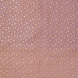 Lavender Threadwork Organza Unstitched Salwar Suit