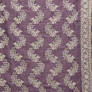 Lavender Threadwork Tissue Saree