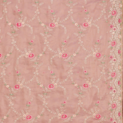 Lavender Threadwork Tissue Saree