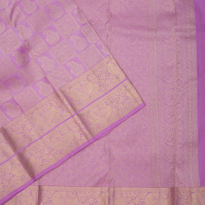 Lavender Zariwork Pure Silk Saree