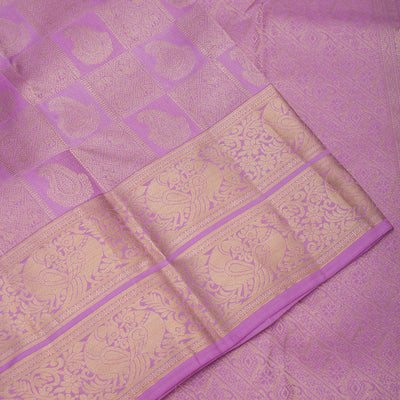 Lavender Zariwork Pure Silk Saree