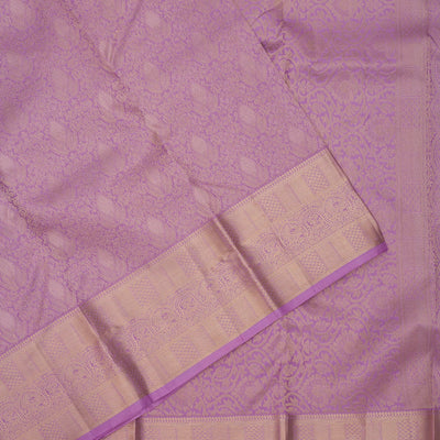 Lavender Zariwork Pure Silk Saree