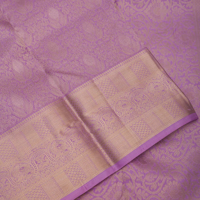 Lavender Zariwork Pure Silk Saree