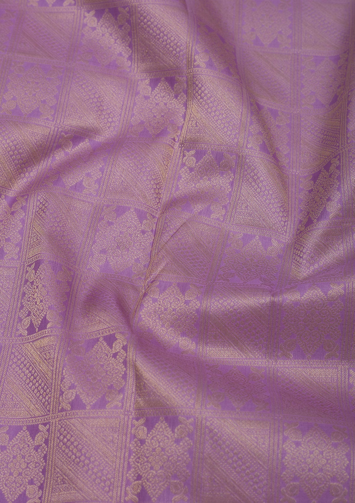 Lavender Zariwork Pure Silk Saree