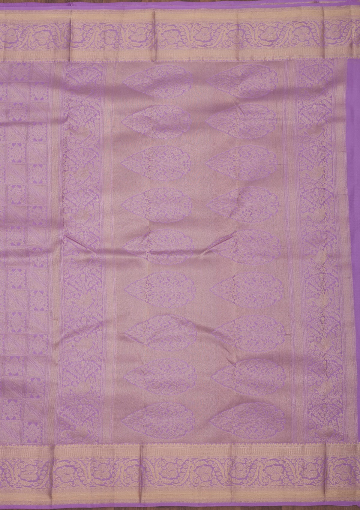 Lavender Zariwork Pure Silk Saree