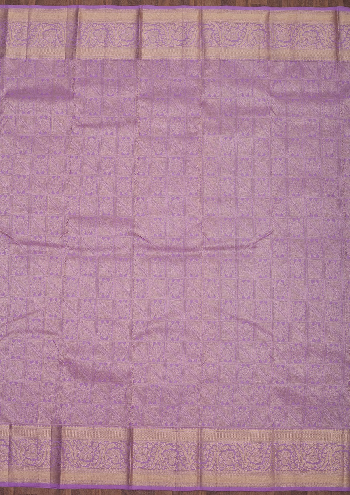 Lavender Zariwork Pure Silk Saree
