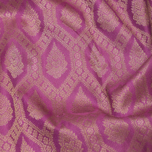 Lavender Zariwork Pure Silk Saree