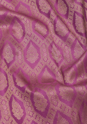 Lavender Zariwork Pure Silk Saree