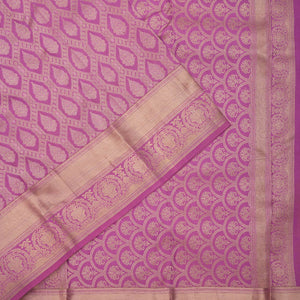 Lavender Zariwork Pure Silk Saree