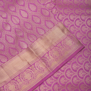 Lavender Zariwork Pure Silk Saree
