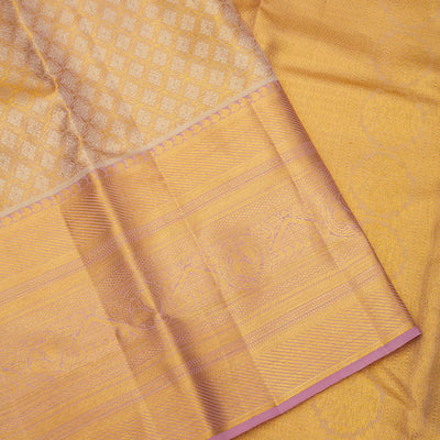 Lavender Zariwork Pure Silk Saree